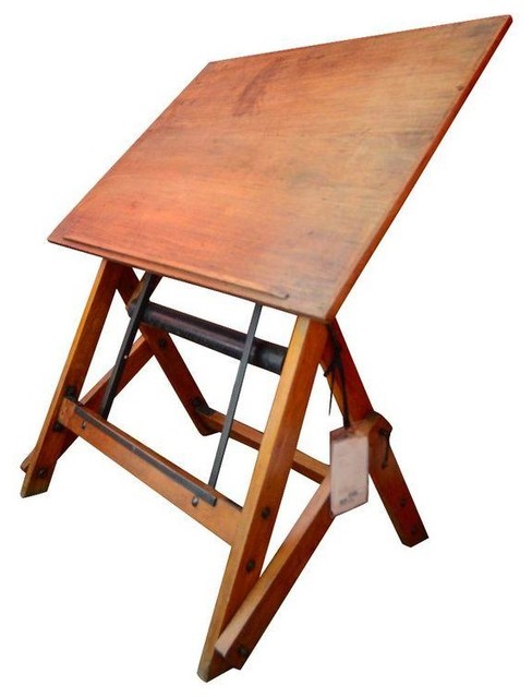 Architects Desk french walnut architects desk c. 1920 - modern - desks and hutches Architects Desk french walnut architects desk c. 1920 - modern - desks and hutches