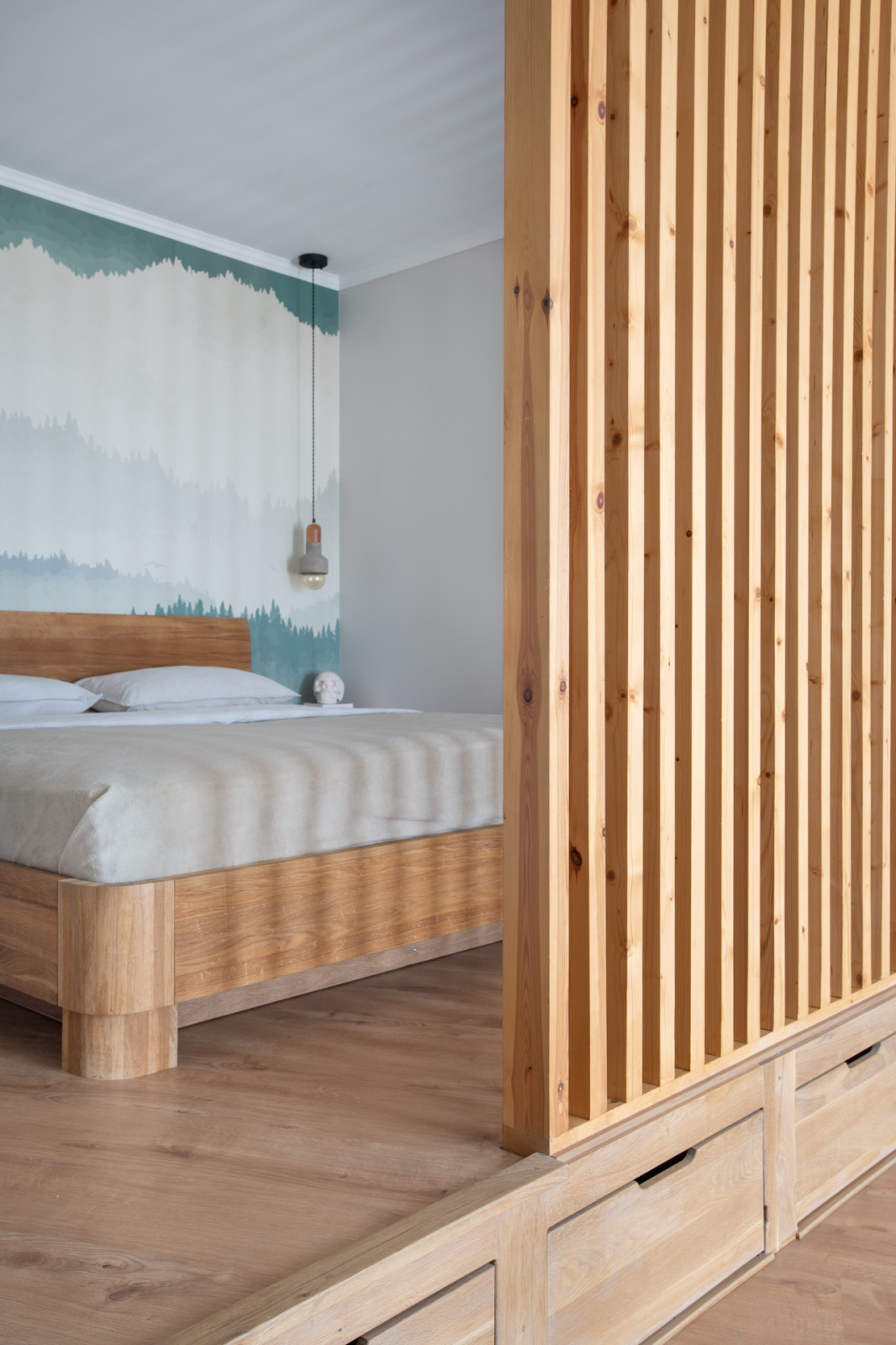 Интерьер квартиры-студии в ЖК Ньютон