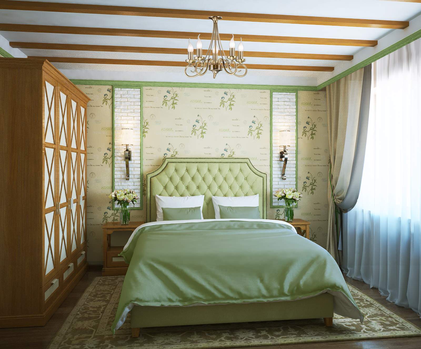 Спальня в частном доме. г.Краснодар