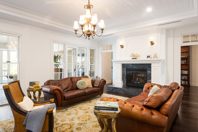 Hamptons Interior bord-de-mer-salon