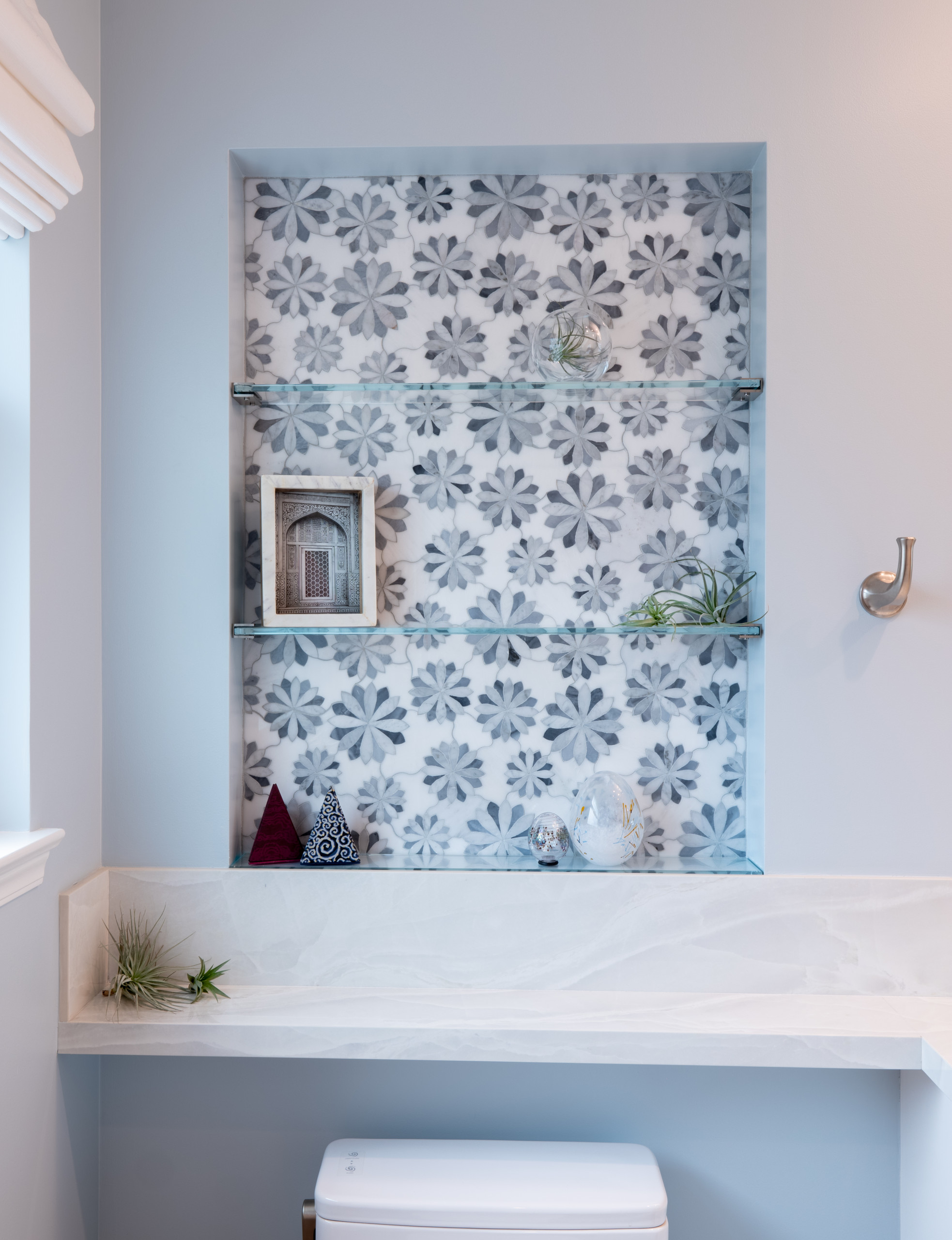 Los Altos Mosaic Hall Bath Remodel