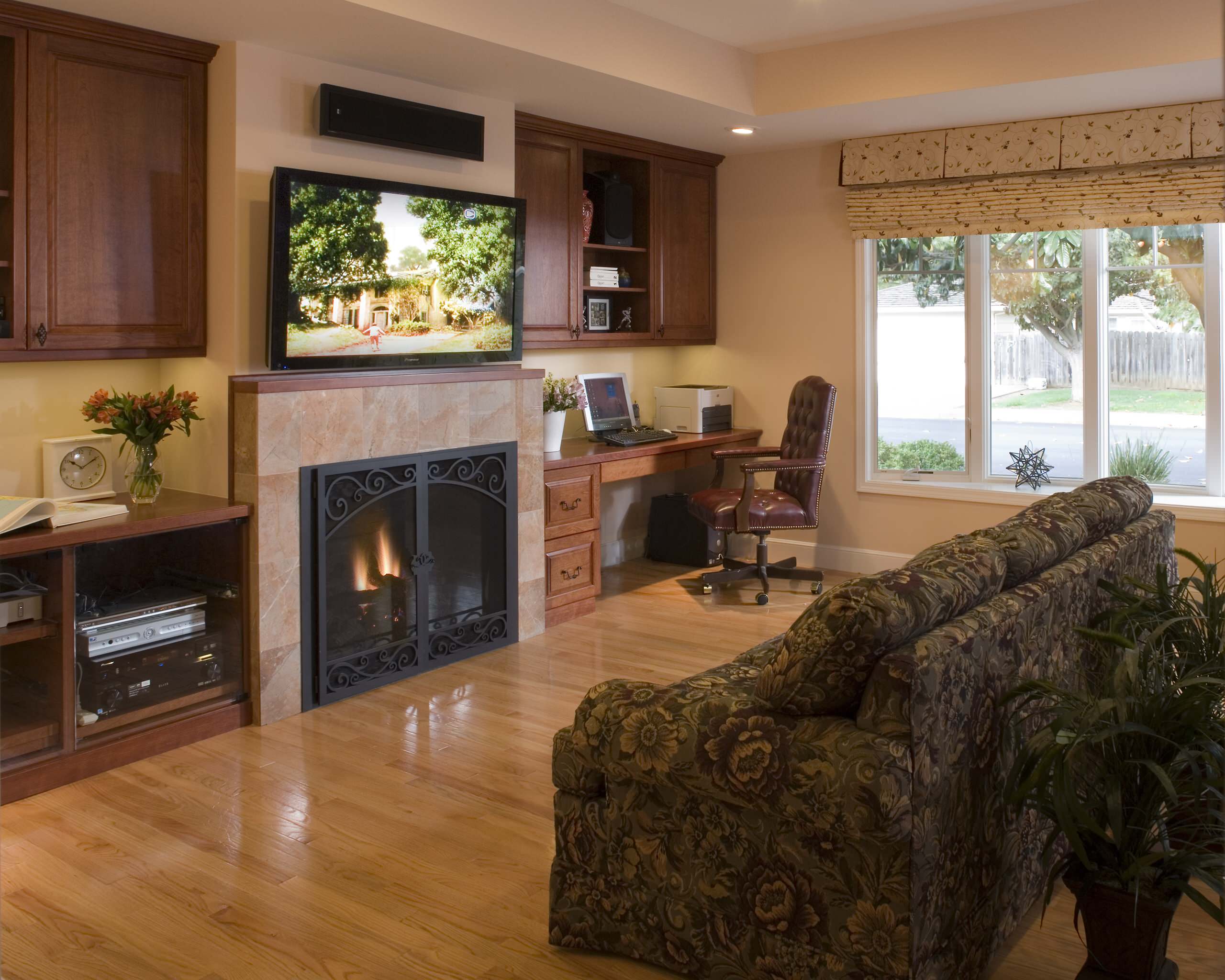 Fireplace Built In Desk How To DIY Home Office Built In Cabinets