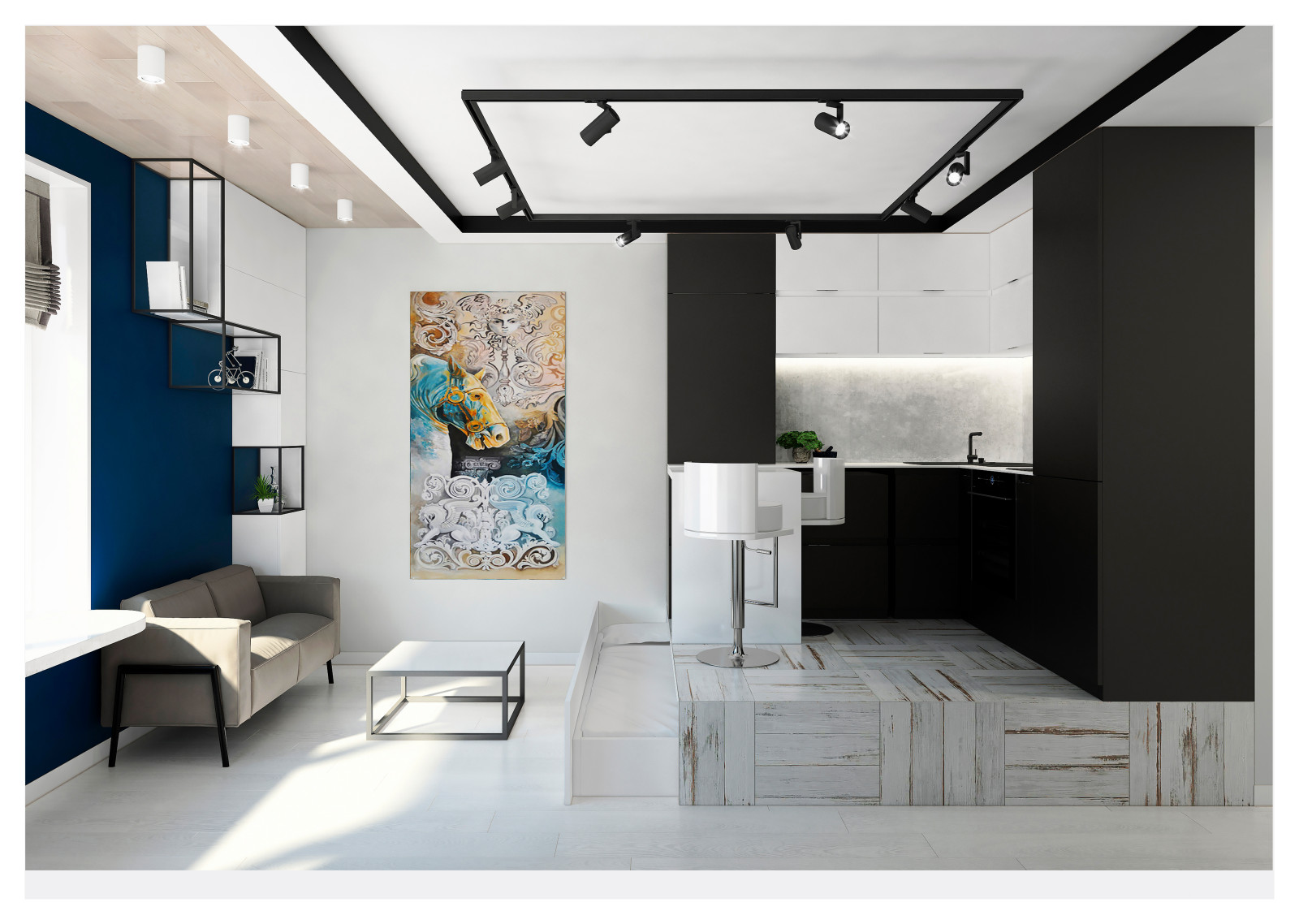 Дизайн квартиры для молодого парня ЖК"LUNA"