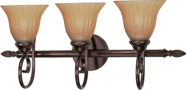 Nuvo Moulan 3 Light Incandescent Vanity And Wall Fixture Copper Bronze