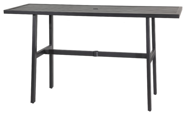 Plank 25"x72" Rectangular Bar Table, Carbon