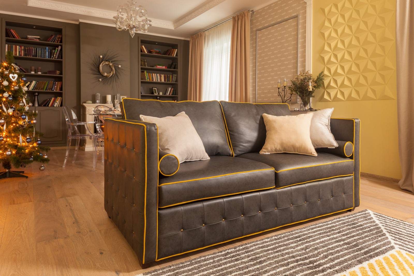 Гостиная на контрастах для программы "Фазенда" Первый Канал