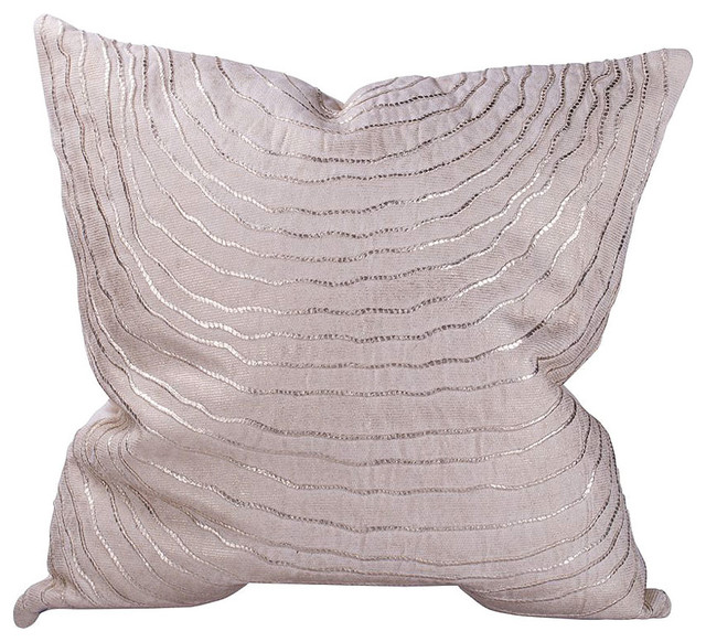 Square Throw Pillow 18x18", Feather Fill