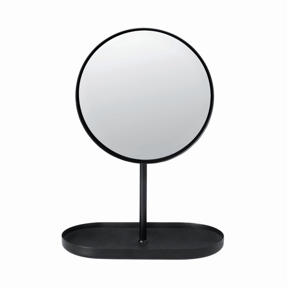 Modo Vanity Mirror Black Titanium Coated Contemporary Makeup