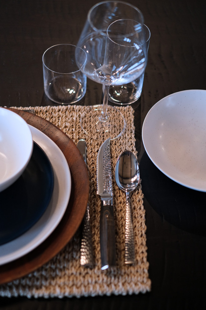 Inspiration for a rustic dining room remodel in Vancouver