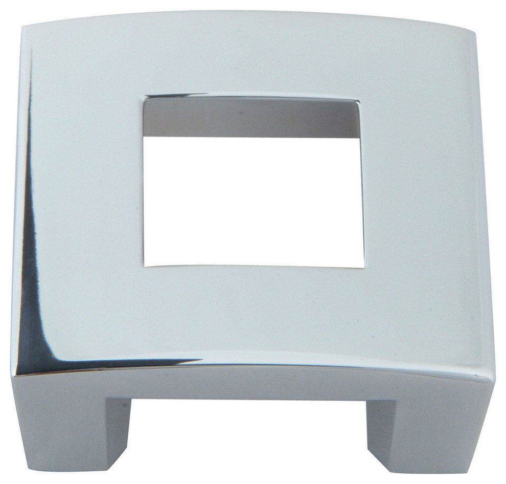 Atlas Homewares 255-CH 1-3/4-Inch Centinel Square Knob in Polished Chrome