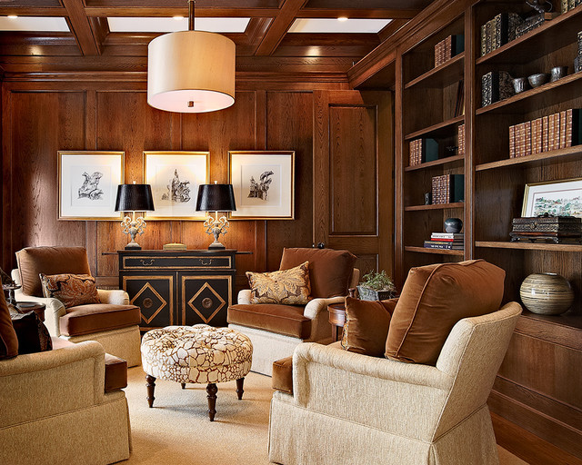 Classic Oak Study - Traditional - Family Room - raleigh - by John C ...