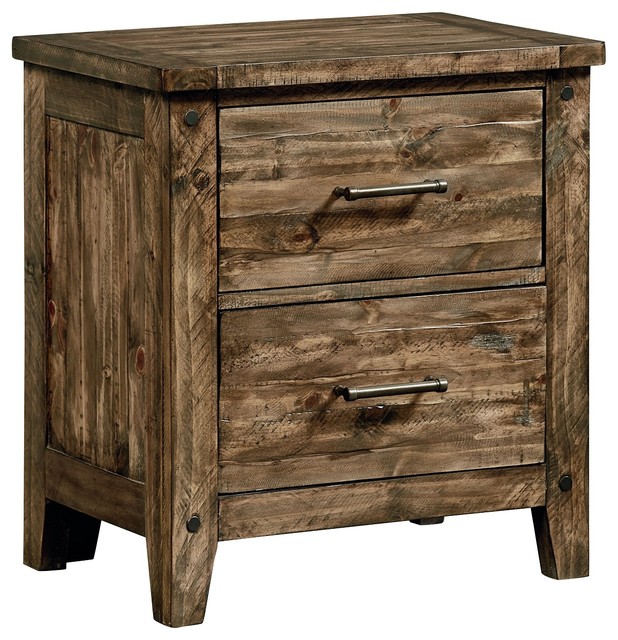 Standard Furniture Nelson Nightstand Rustic Pine 92507 Standard Furniture Nelson Nightstand Rustic Pine 92507