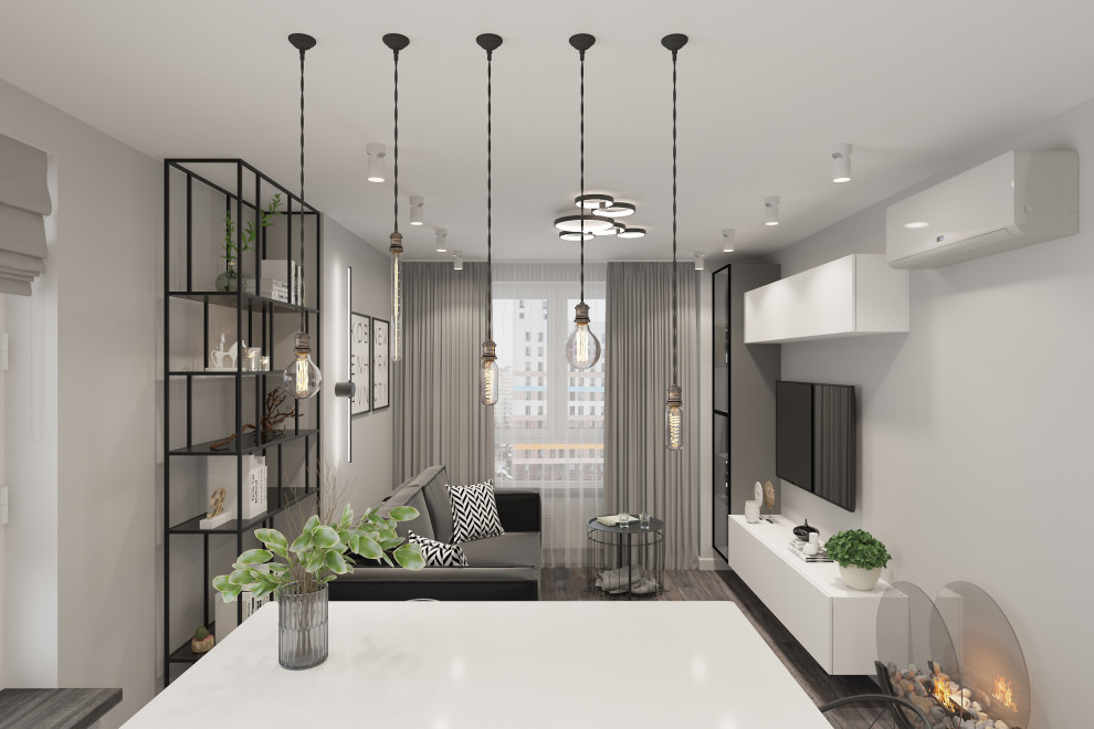 Двухкомнатная квартира 60 м2 в современном стиле в ЖК "Дмитровский Парк"