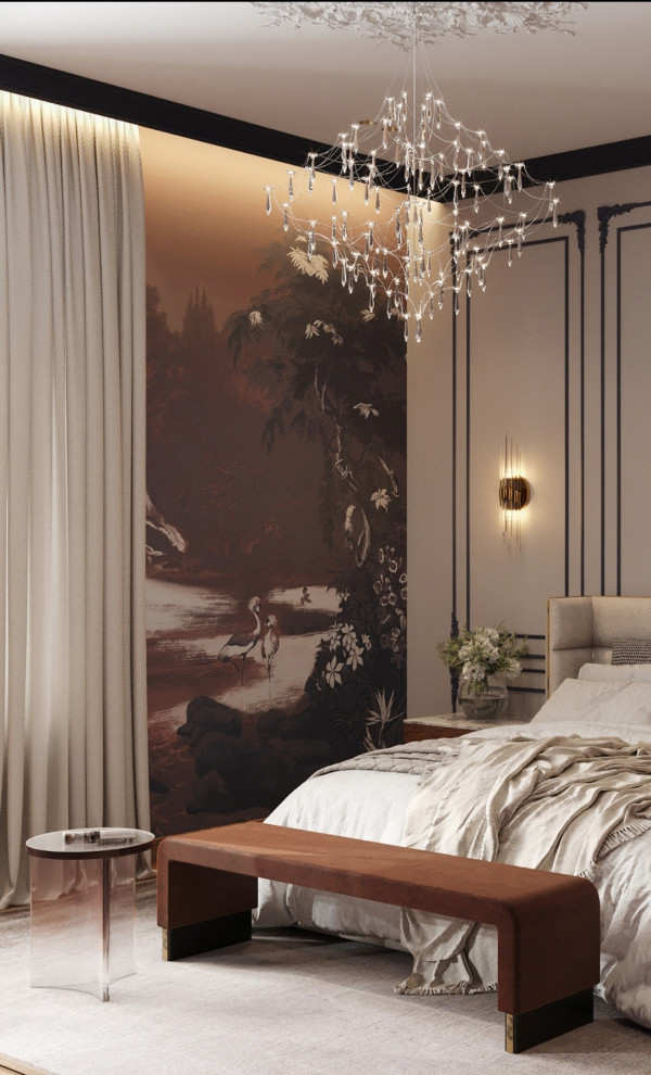 Спальня в загородном доме. Звенигород