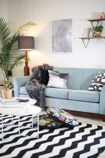 Retro Twist contemporary-vardagsrum