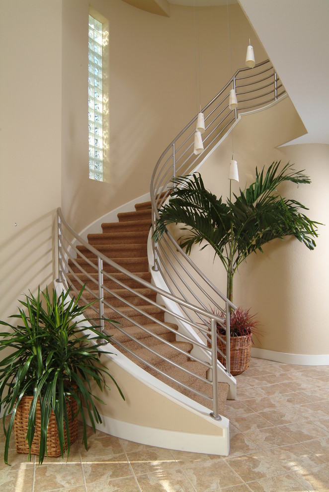 Inspiration for a contemporary staircase in Orlando.