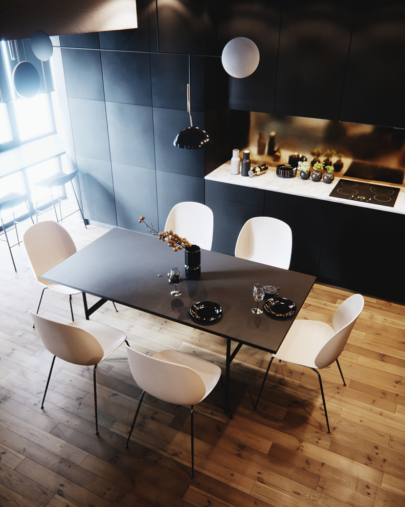 Квартира в темных тонах в ЖК "Республика" г.Киев