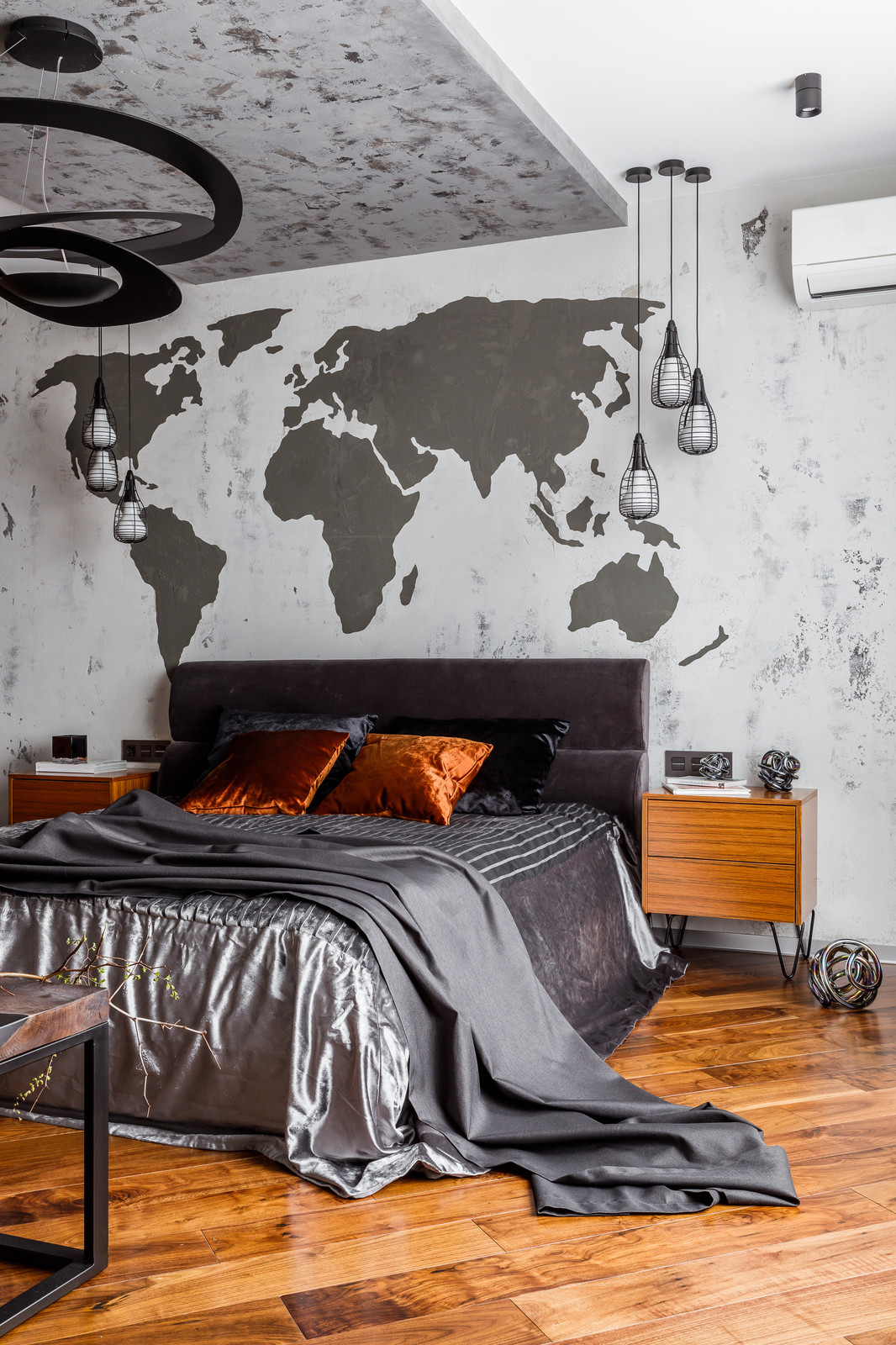 Фото спальни реализованного проекта квартиры ЖК "Центральный"