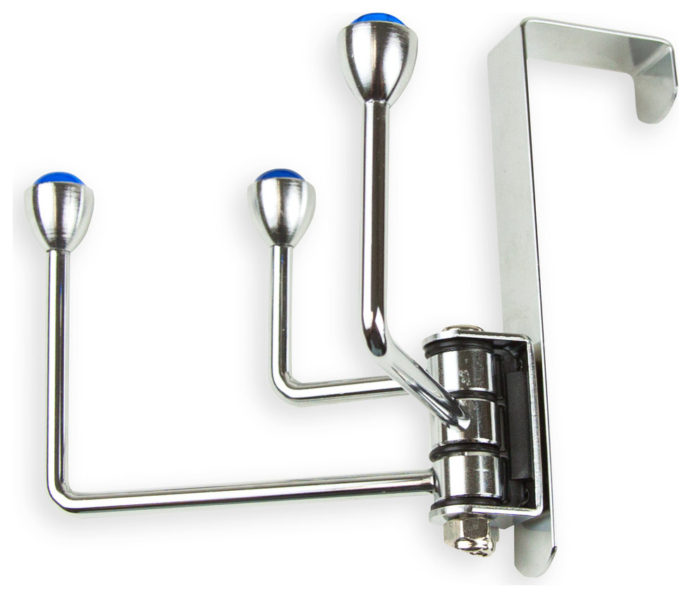 Over the Door Rotating Door Hooks-3 Hooks - Contemporary - Wall Hooks - by Rod Desyne | Houzz Over The Door Rotating Door Hooks-3 Hooks - Contemporary - Wall Hooks - By Rod Desyne | Houzz