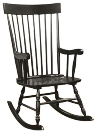 Acme Rocking Chair in Black Finish 59297