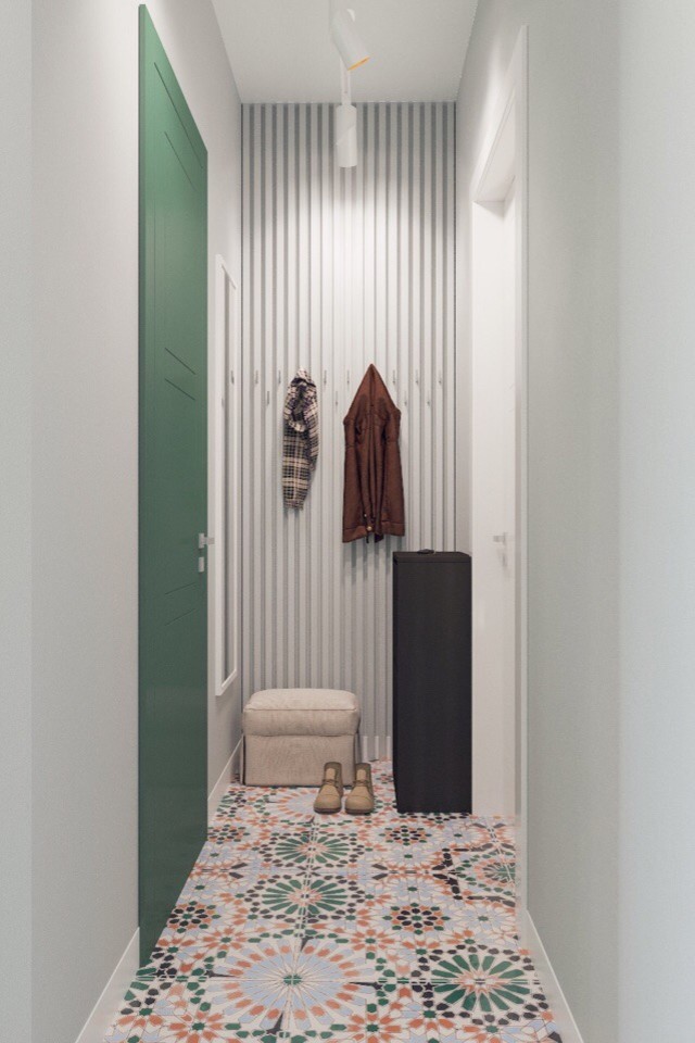 Дизайн квартиры 38м2 евродвушка в стиле ЭКО