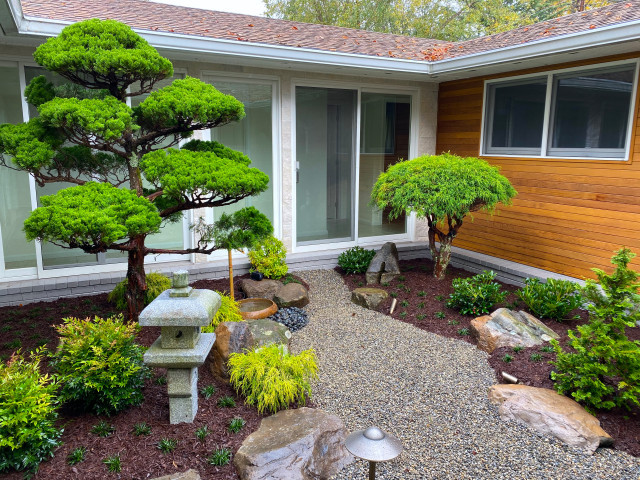 Japanese Garden Design and Installation - Asian - House Exterior - DC ...