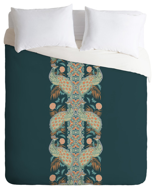 Holli Zollinger Chateau Peacock Duvet Cover Set Tropical Duvet