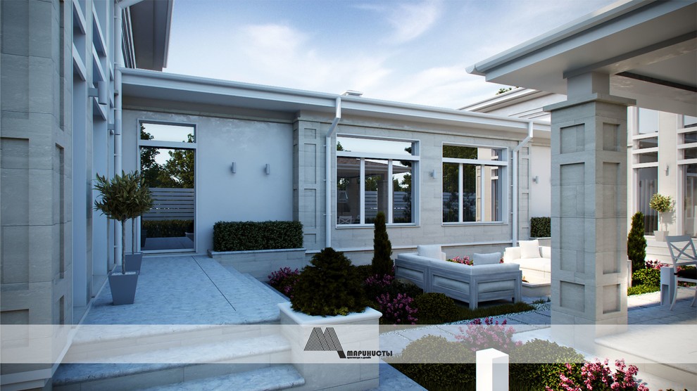 Современная классика. Одноэтажный дом