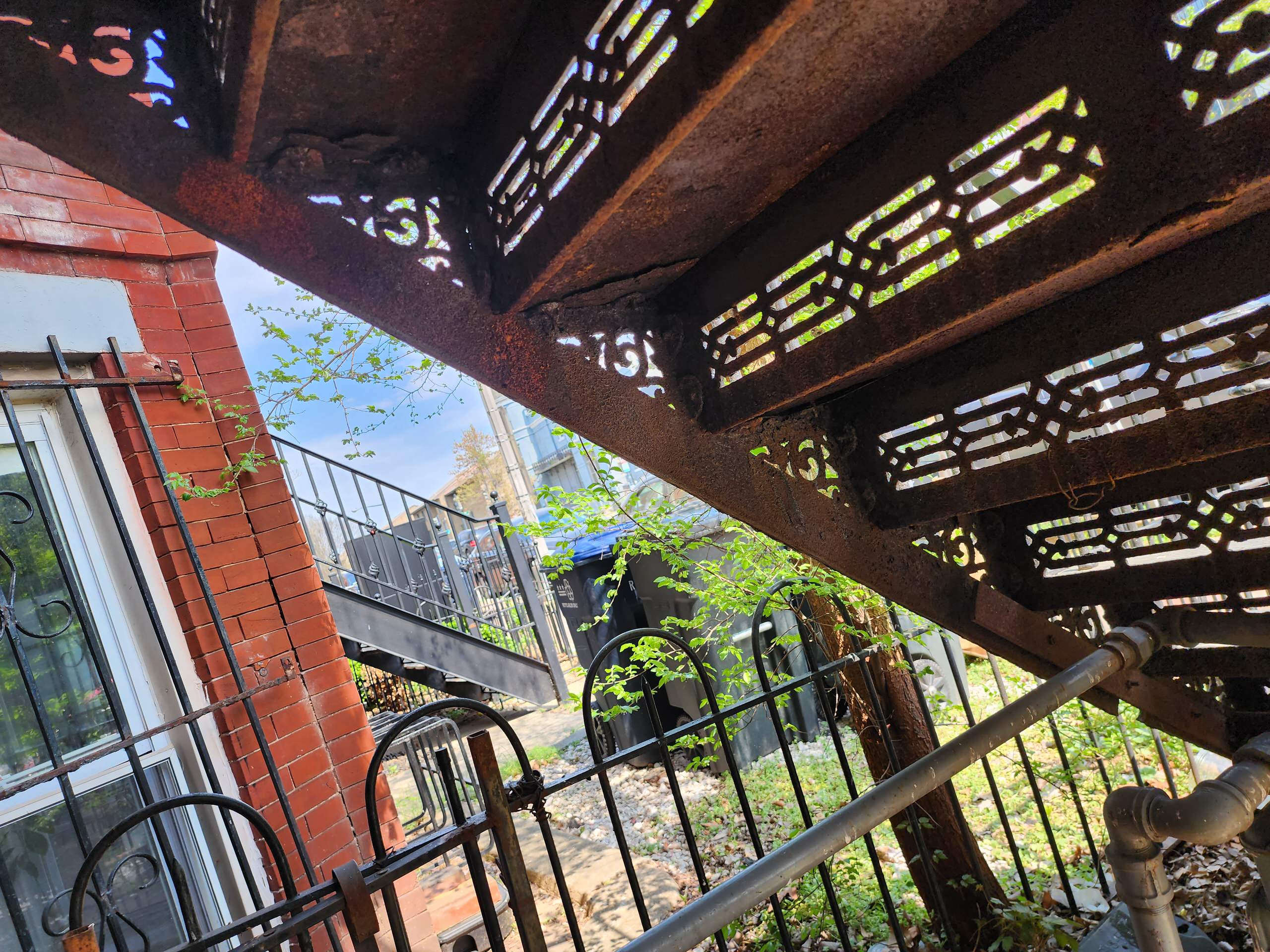 Cast Iron staircase, antique restoration