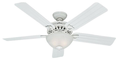 Hunter Fan Company 52 Beachcomber White Ceiling Fan With Light