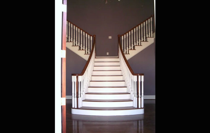Staircase - large wooden staircase idea