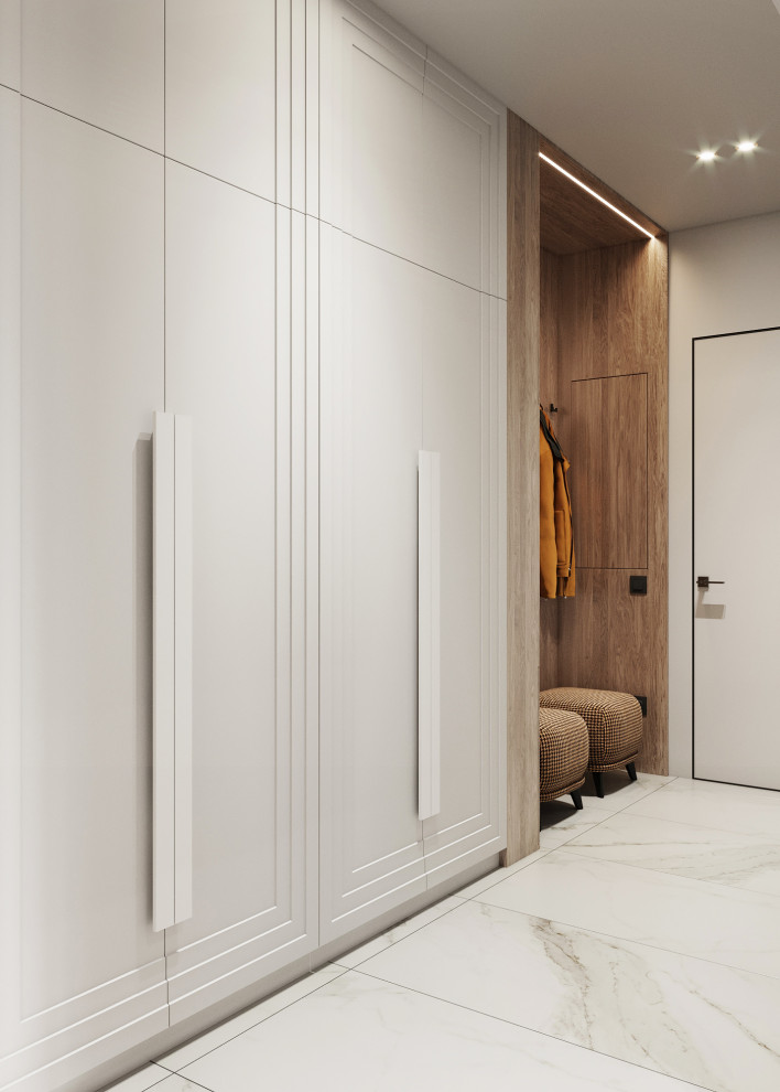 Светлая квартира с древесными мотивами