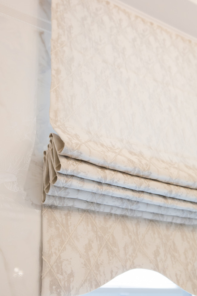 Римская штора для ванной комнаты "эффект мрамора"