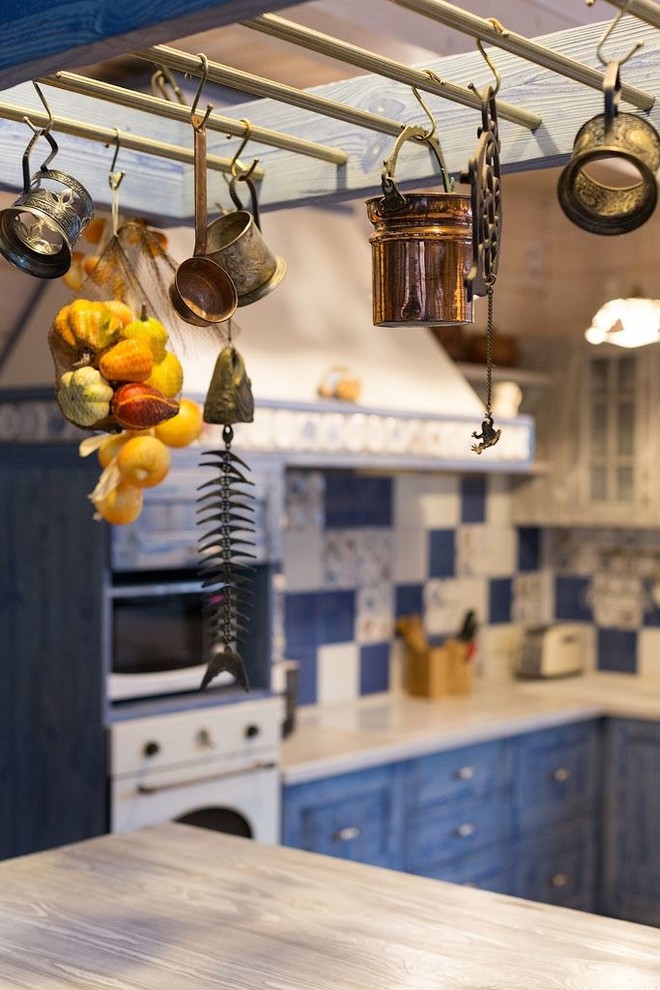 Проект деревянного дома из клееного бруса в стиле прованс