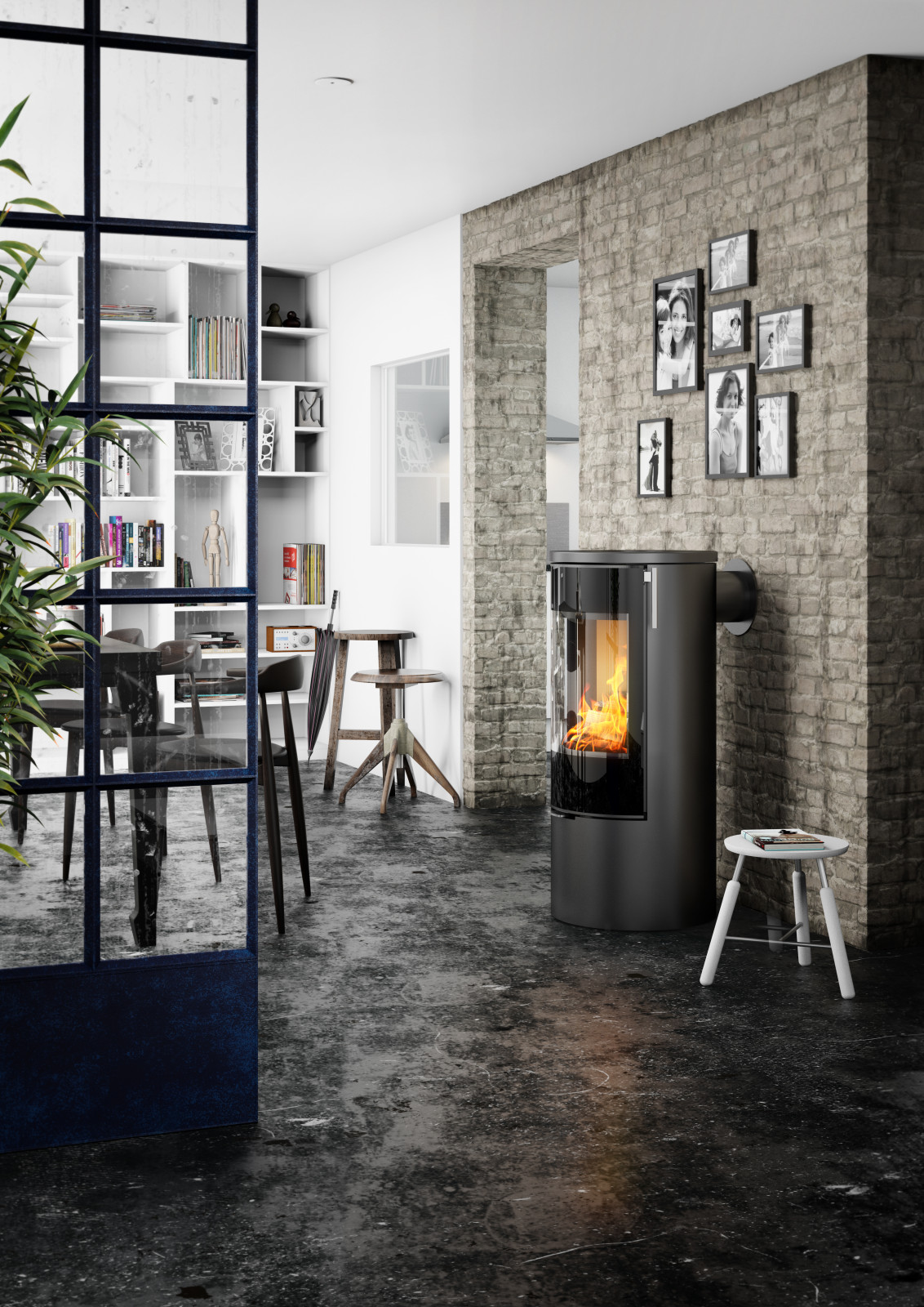 Печь камин RAIS модель VIVA L100