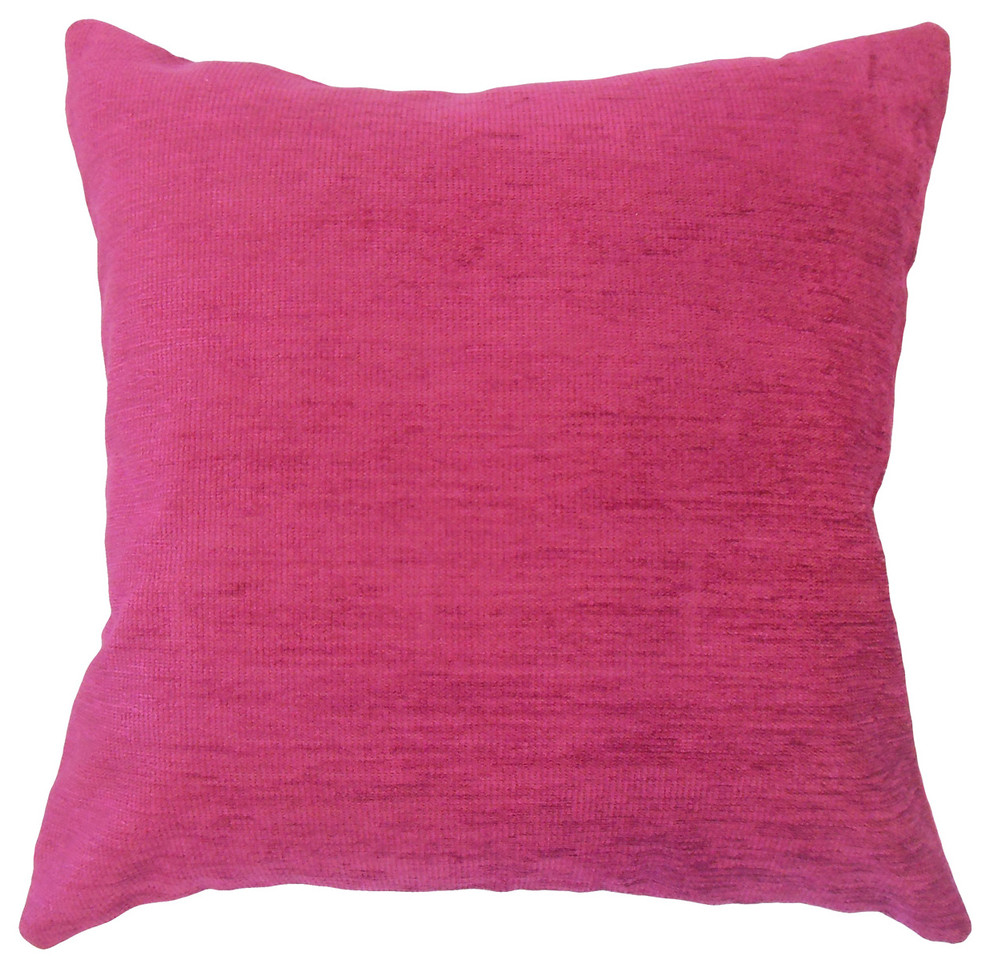 The Pillow Collection Ekati Plain Violet Down Filled Throw Pillow