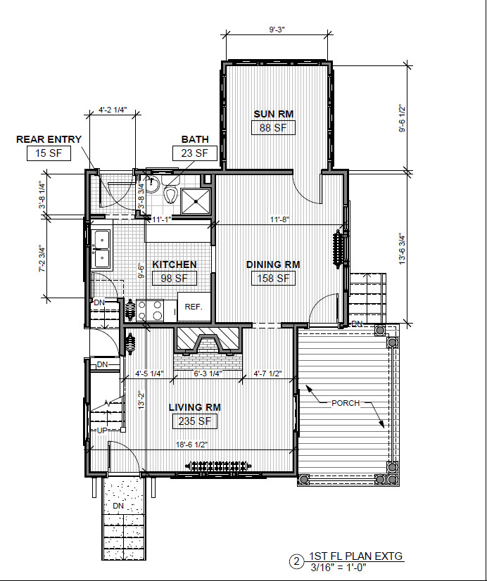 Advice on relocating powder room during kitchen renovation | Houzz Forum