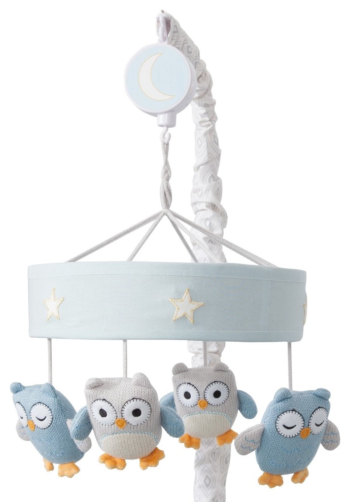 Happi By Dena Night Owl Musical Baby Crib Mobile By Lambs Ivy