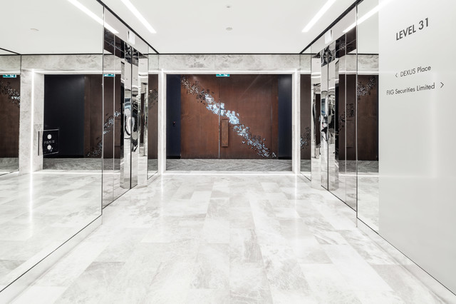 Brisbane Building Foyer Floor Tiles Modern Entry Sydney By