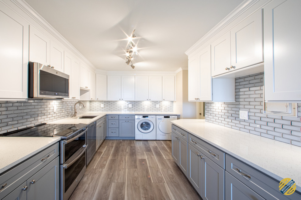 Transitional home design photo in DC Metro