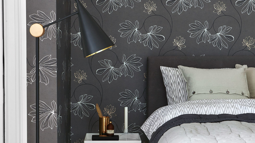 шведские обои в интерьере