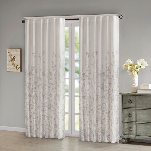 Madison Park Window Curtain With White Finish Win40 058 Madison Park Window Curtain With White Finish Win40 058 Contemporary Curtains By Gwg