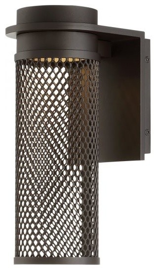 Wac Lighting Ws W43712 Mesh 1 Light 12 High Integrated Led Outdoor Wac Lighting Ws W43712 Mesh 12 Led Outdoor Wall Sconce
