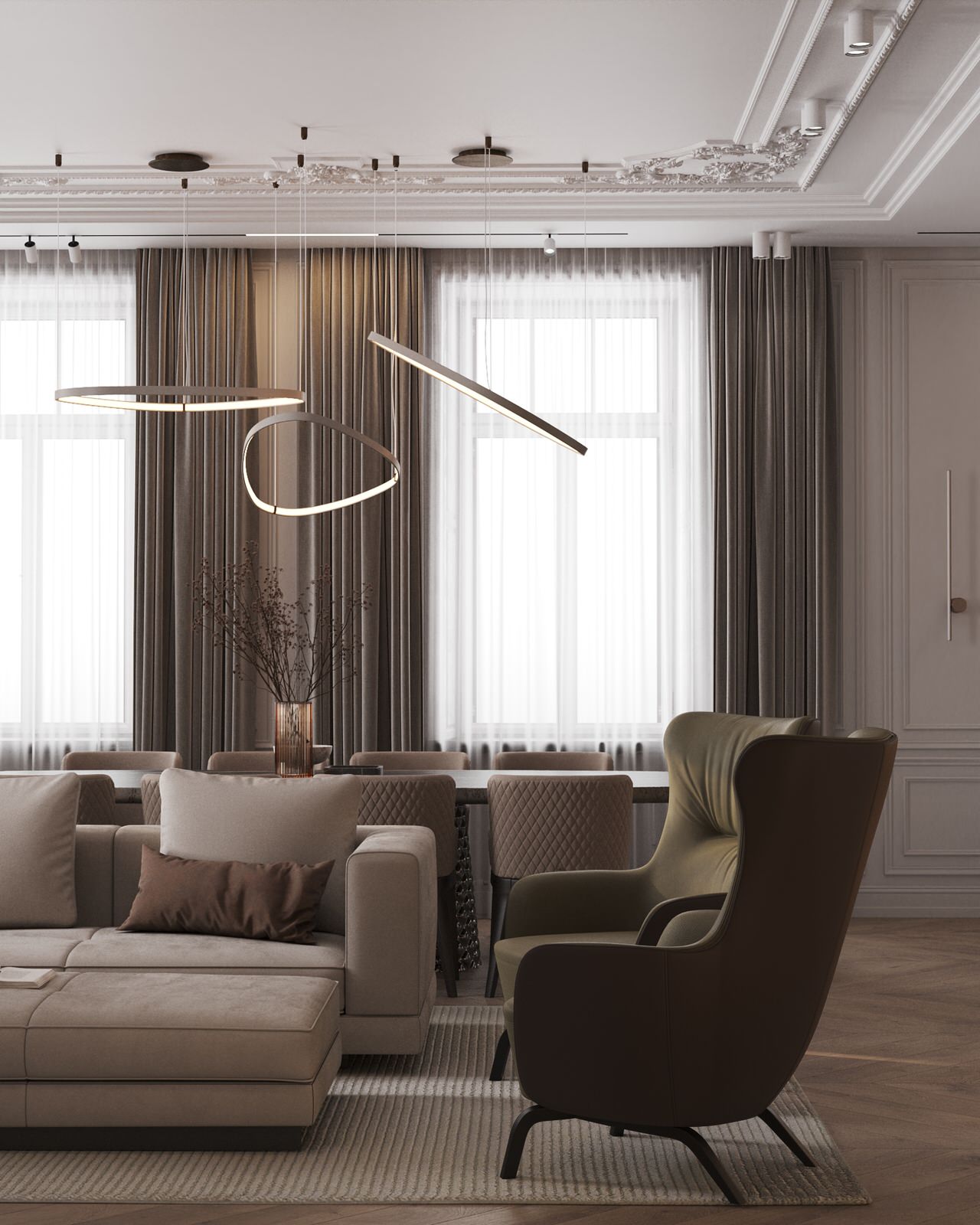 Гостиная-столовая