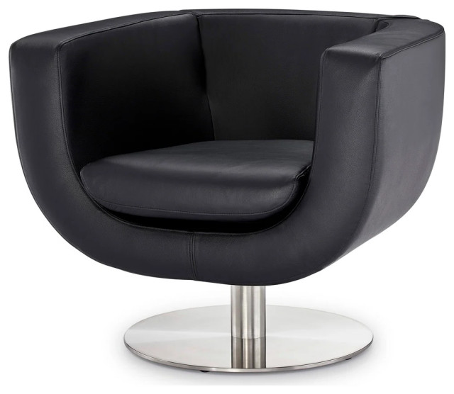 Modern Macie Swivel Lounge Chair Contemporary Armchairs And Accent