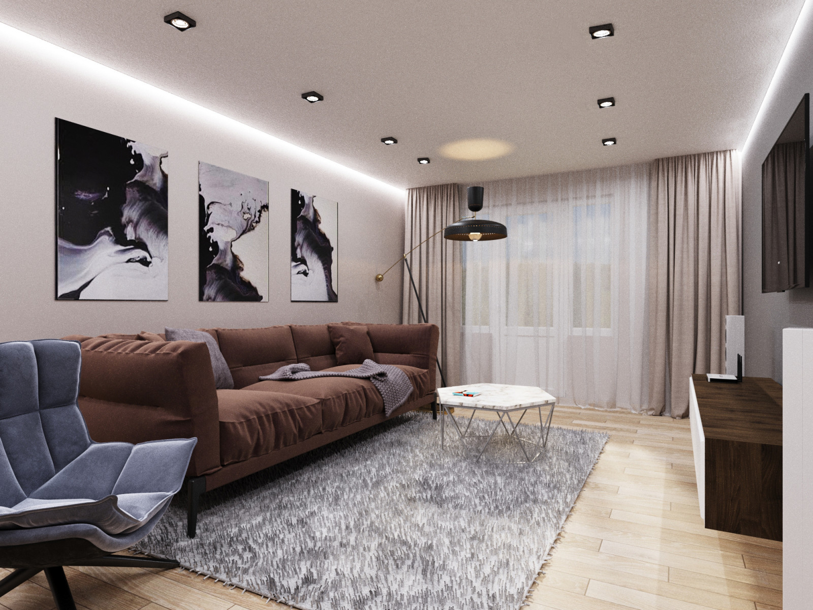 Двухкомнатная квартира в новостройке