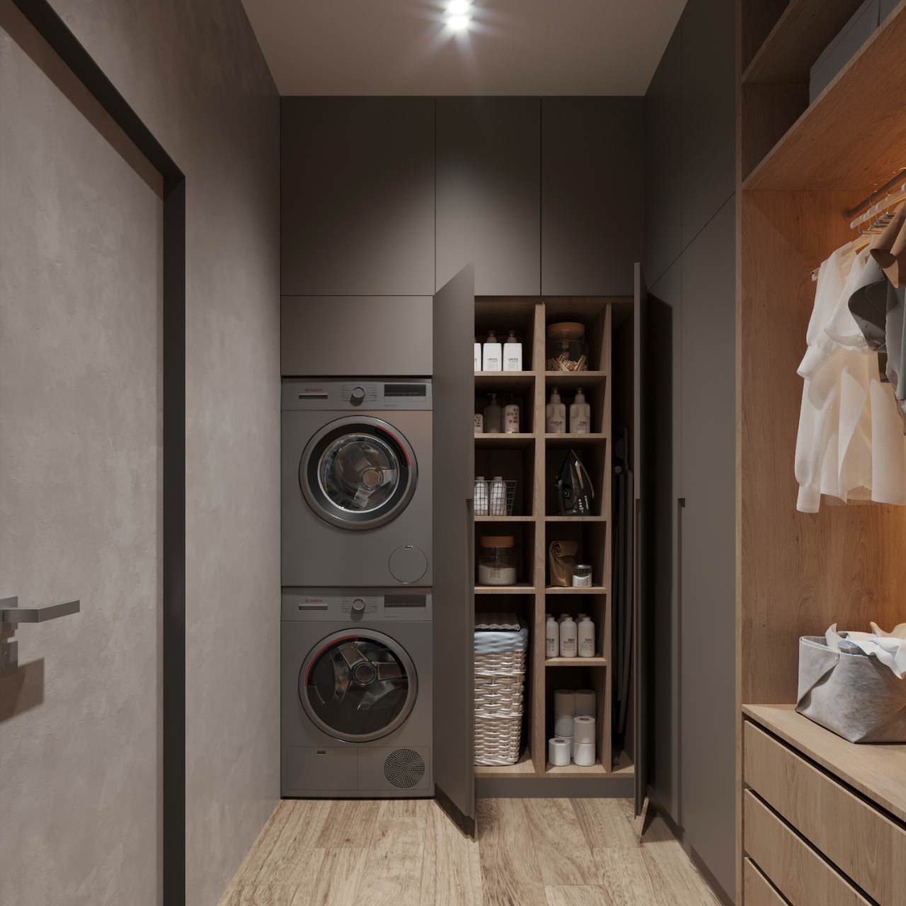 Квартира в современном стиле с кофейными оттенками