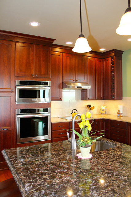 Rich Cherry transitional-kitchen