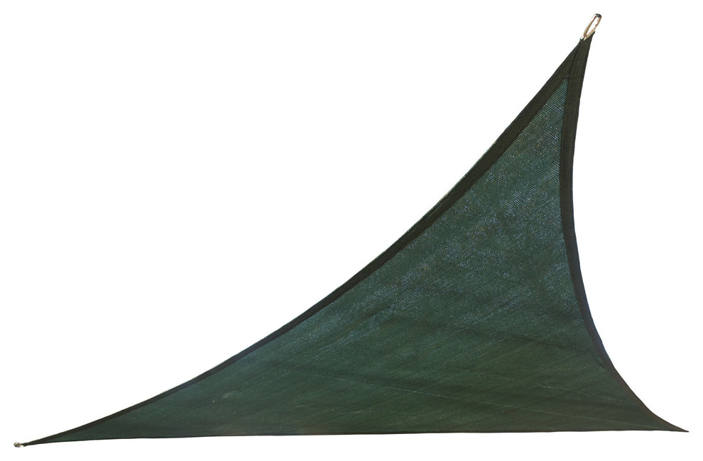 Cool Area 9.8-foot Dark Green Triangle Sail Sun Shade and Hardware Kit