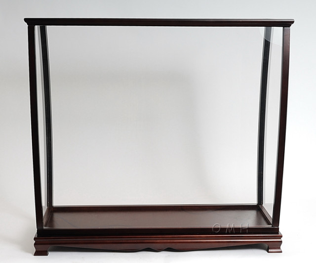 Old Modern Handicrafts Tall Ship Display Case in Dark